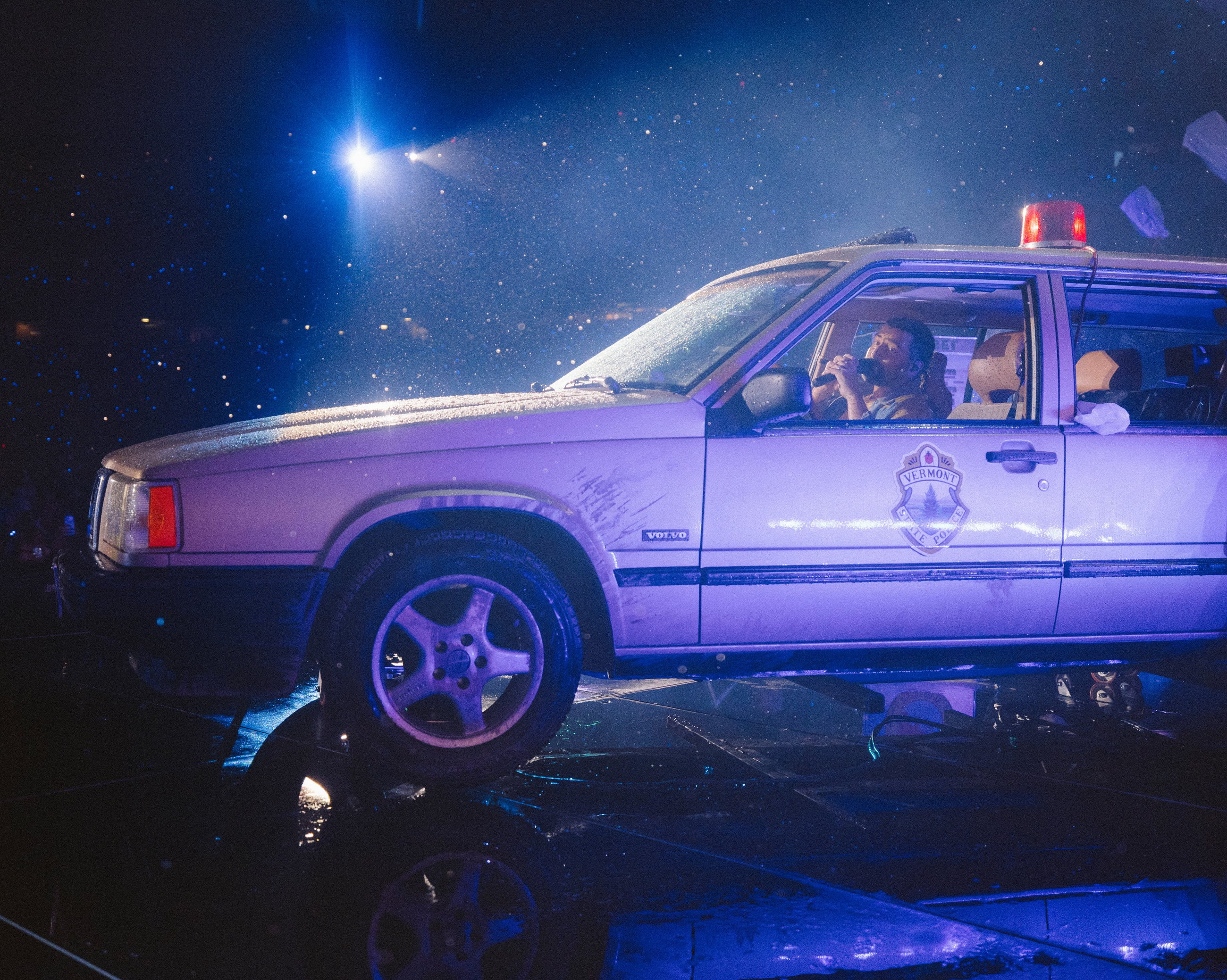 The police Volvo, Fenway Park